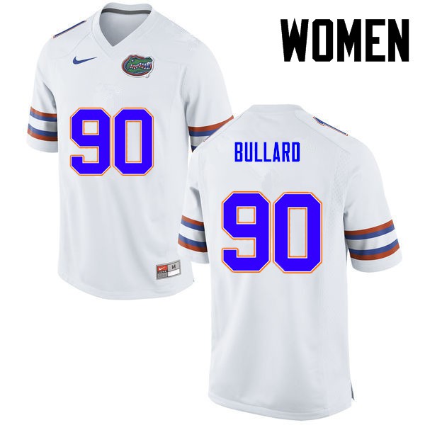 Florida Gators Women #90 Jonathan Bullard College Football White